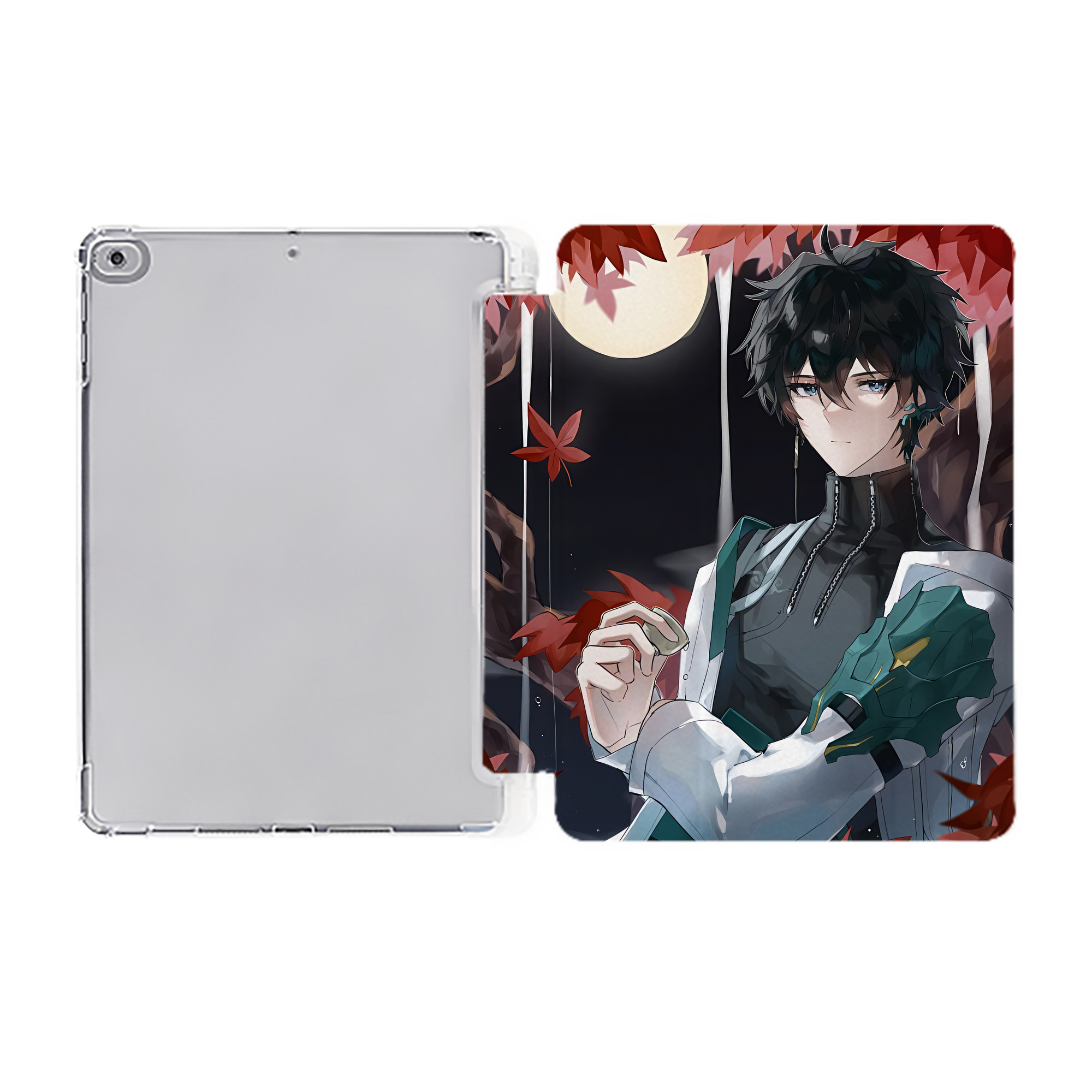 （画像用） 刀剣乱舞 Touken Ranbu IPad ケース ペン収納付き 三つ折りスタンド PUレザー×シリコン 対応機種9.5/10.5/10.9インチ